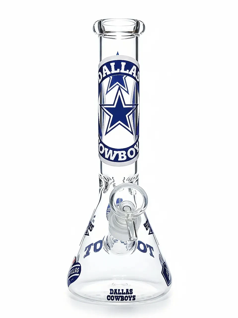10″ Dallas Cowboys Beaker Glass Bong | Lone Star Glory