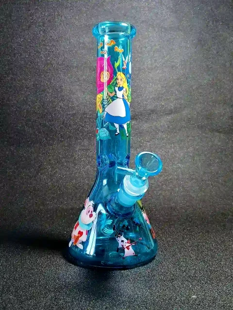 10 Alice in Wonderland Blue Fantasy Beaker Bong