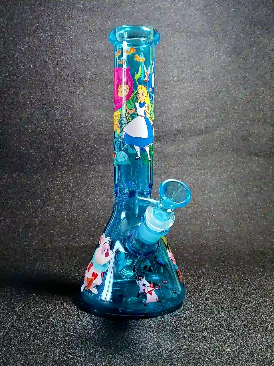 10 Alice in Wonderland Blue Fantasy Beaker Bong