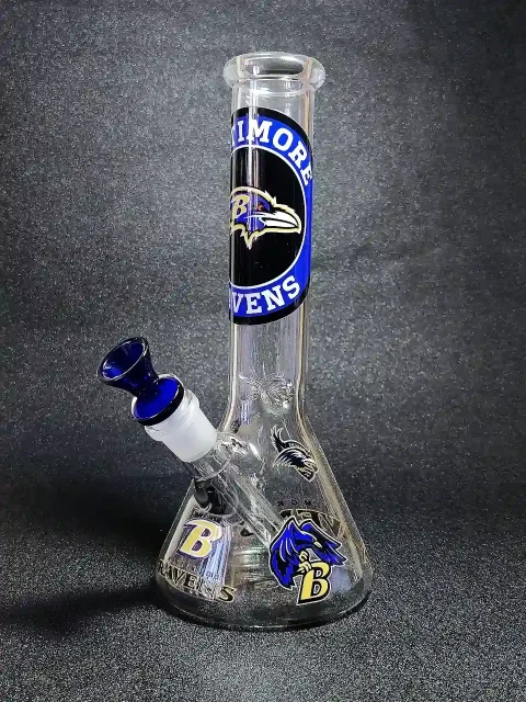 10 Baltimore Ravens Beaker Glass Bong