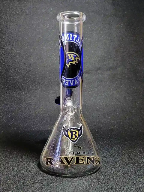 10 Baltimore Ravens Beaker Glass Bong-4 10 Baltimore Ravens Beaker Glass Bong