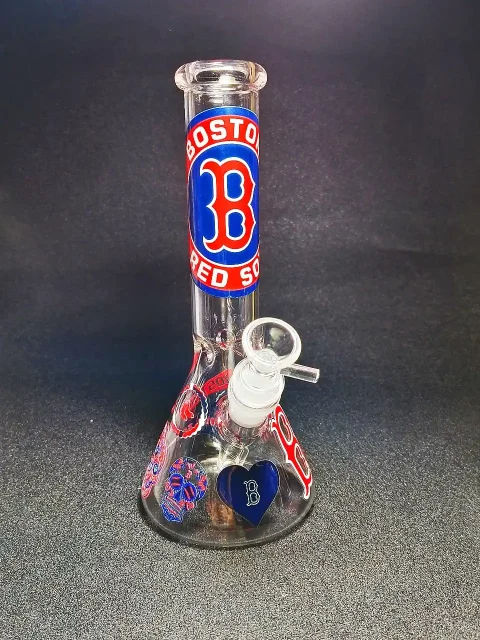 10 Boston Red Sox Beaker Glass Bong