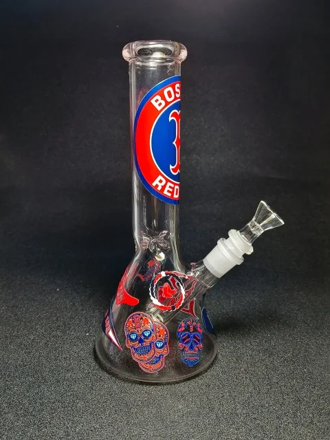 10 Boston Red Sox Beaker Glass Bong-2 10 Boston Red Sox Beaker Glass Bong