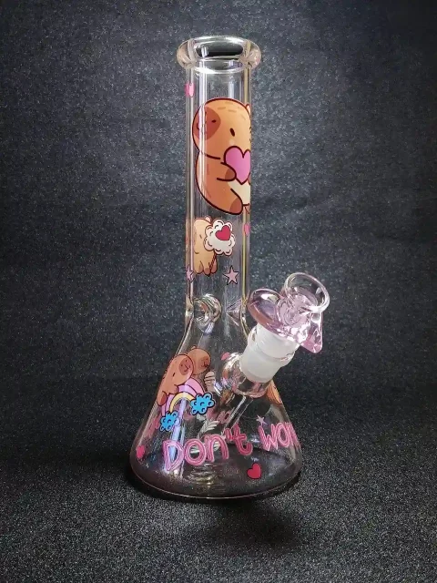 10 Capybara Heart Beaker Glass Bong