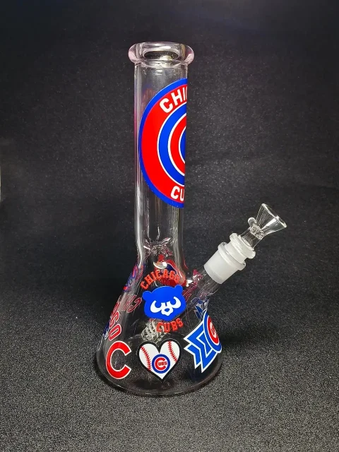 10 Chicago Cubs Beaker Glass Bong-2 10 Chicago Cubs Beaker Glass Bong