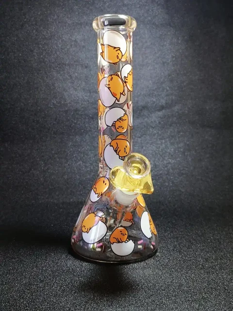 10 Gudetama Lazy Mood Beaker Glass Bong