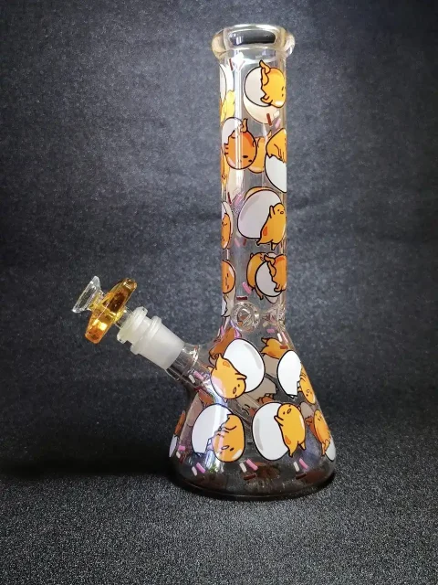 10 Gudetama Lazy Mood Beaker Glass Bong-2 10 Gudetama Lazy Mood Beaker Glass Bong