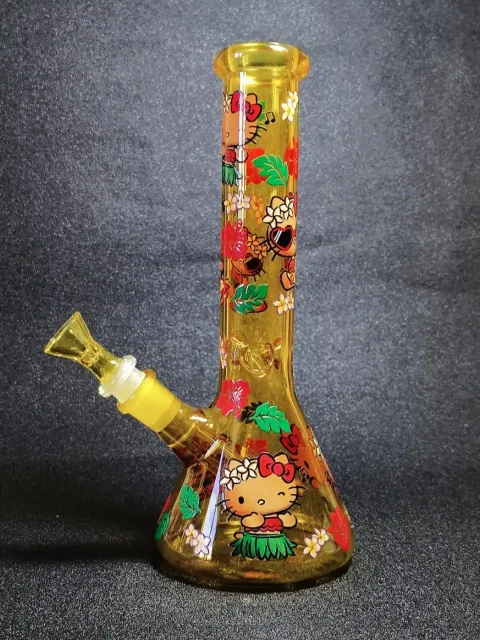 10 Hello Kitty Tropical Beach Beaker Bong-2 10 Hello Kitty Tropical Beach Beaker Bong