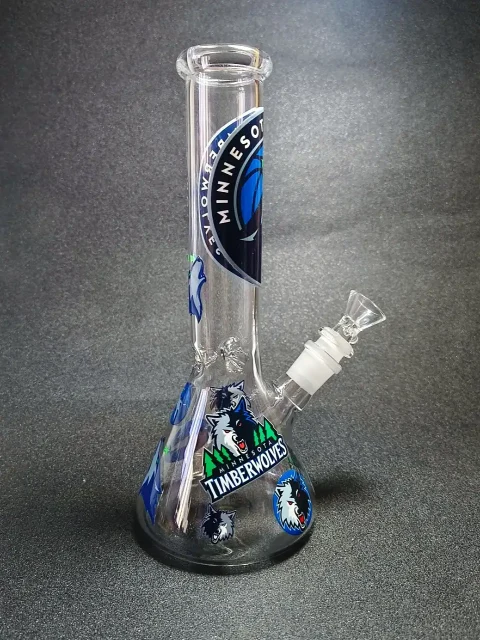 10 Minnesota Timberwolves Beaker Glass Bong-2 10 Minnesota Timberwolves Beaker Glass Bong