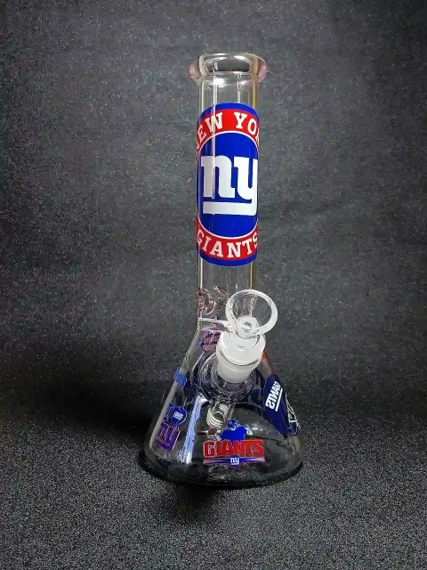10 New York Giants Big Blue Beaker Glass Bong