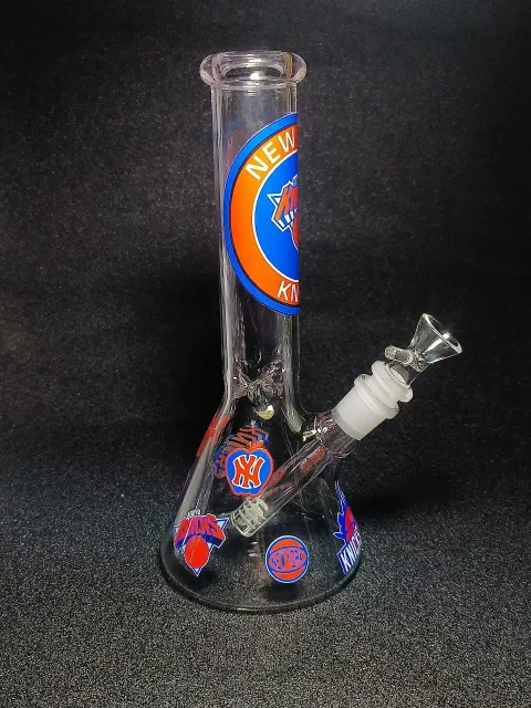 10 New York Knicks Beaker Glass Bong-2 10 New York Knicks Beaker Glass Bong