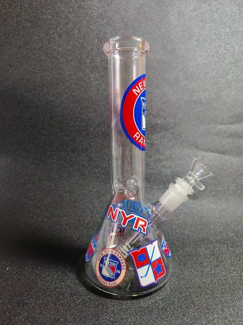 10 New York Rangers Beaker Glass Bong-2 10 New York Rangers Beaker Glass Bong