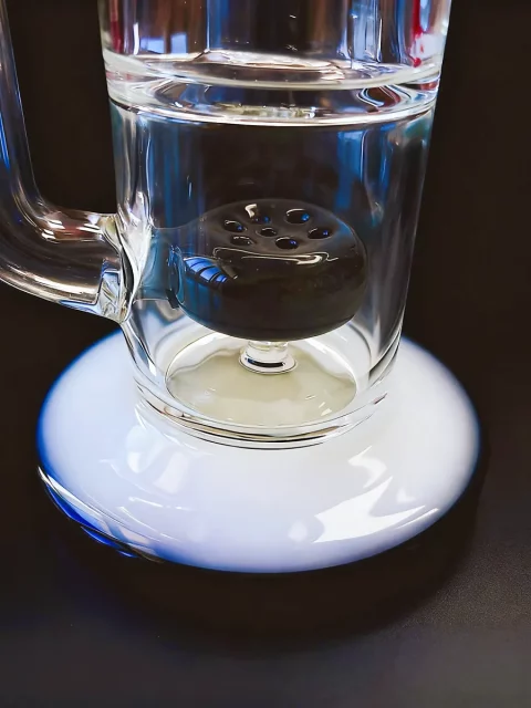 10 Panda-Themed Black & White Glass Bong-2 10" Panda-Themed Black & White Glass Bong