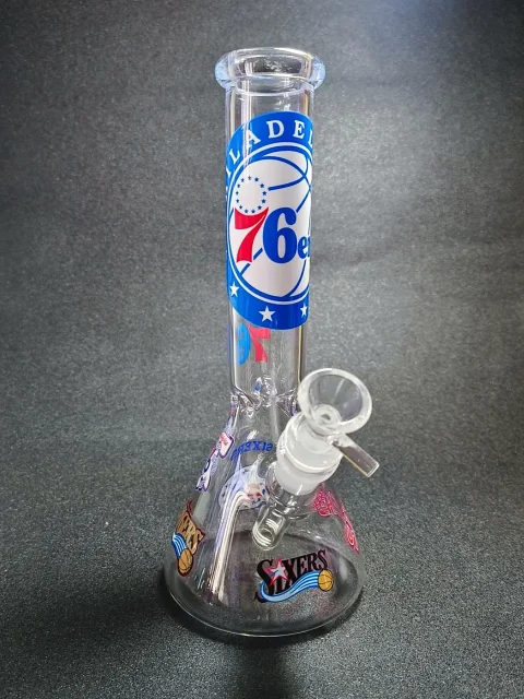 10 Philadelphia 76ers Beaker Glass Bong
