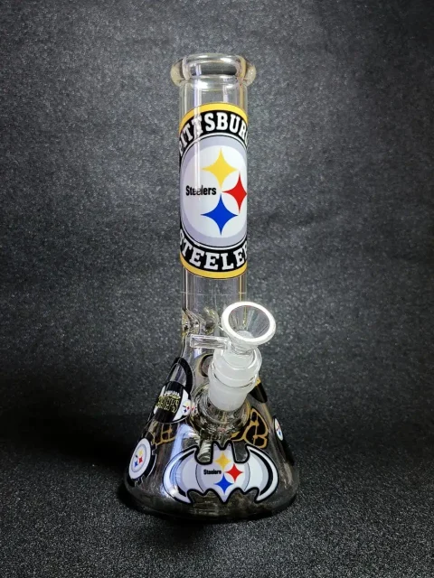 10 Pittsburgh Steelers Beaker Glass Bong