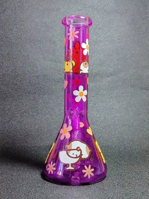 10 Pompompurin Peachy Mood Purple Beaker Glass Bong-2 10 Pompompurin Peachy Mood Purple Beaker Glass Bong