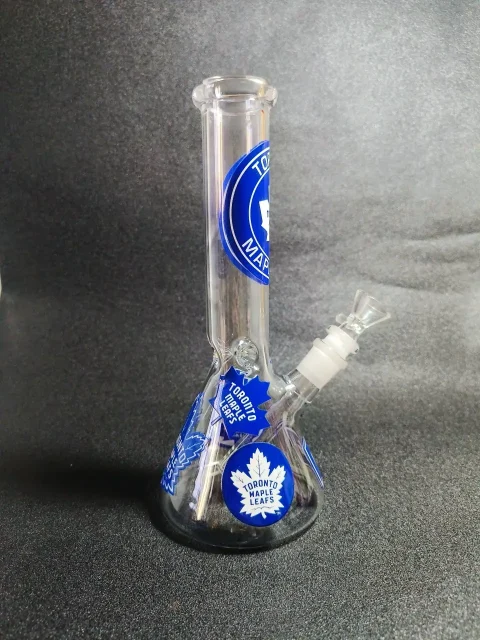 10 Toronto Maple Leafs Beaker Glass Bong-2 10 Toronto Maple Leafs Beaker Glass Bong