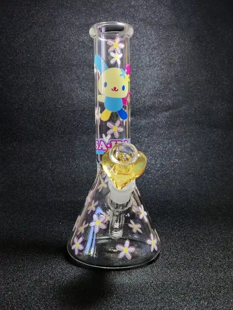 10 Usahana Flower Garden Beaker Glass Bong