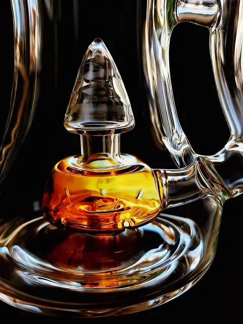 10″ Amber Orange Science & Art Glass Perc Bong 10" Amber Orange Science & Art Glass Perc Bong
