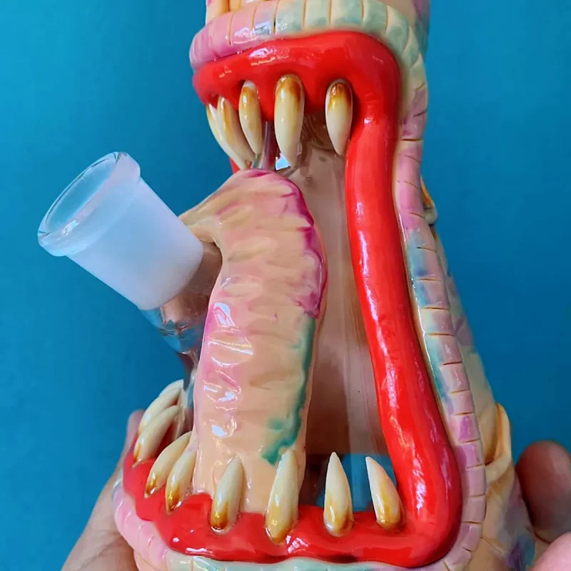 10" Cephalopod Cyclops 3D Glass Bong with Tentacles