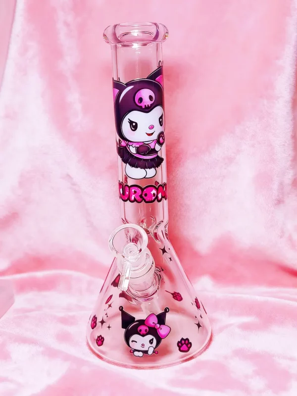 10" Cute Kuromi Beaker Glass Bong