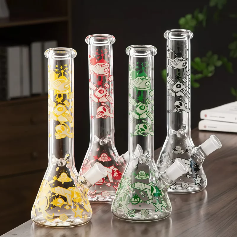 10" Glow-in-the-Dark Space Alien Astronaut Beaker Bong