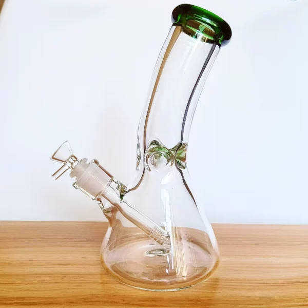 10" Bent Neck Glass Beak Bong | 9mm Extra Thick