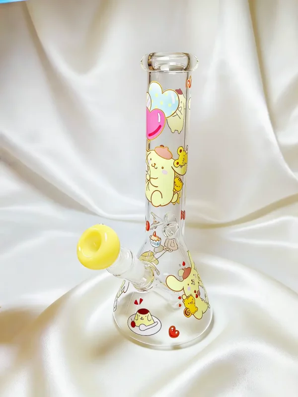 10" Pompompurin Sweet & Cozy Party Beaker Glass Bong