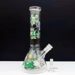 10" Rick and Morty Sci-Fi Beaker Glass Bong