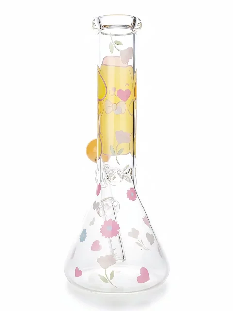 10″ Soft Pastel Pompompurin Beaker Glass Bong 10" Soft Pastel Pompompurin Beaker Glass Bong