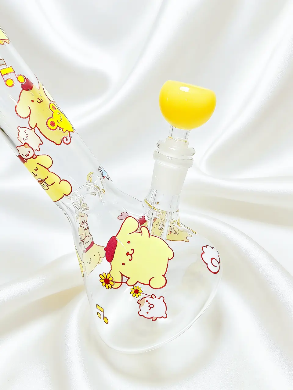 10" Sweet Pompompurin Beaker Glass Bong