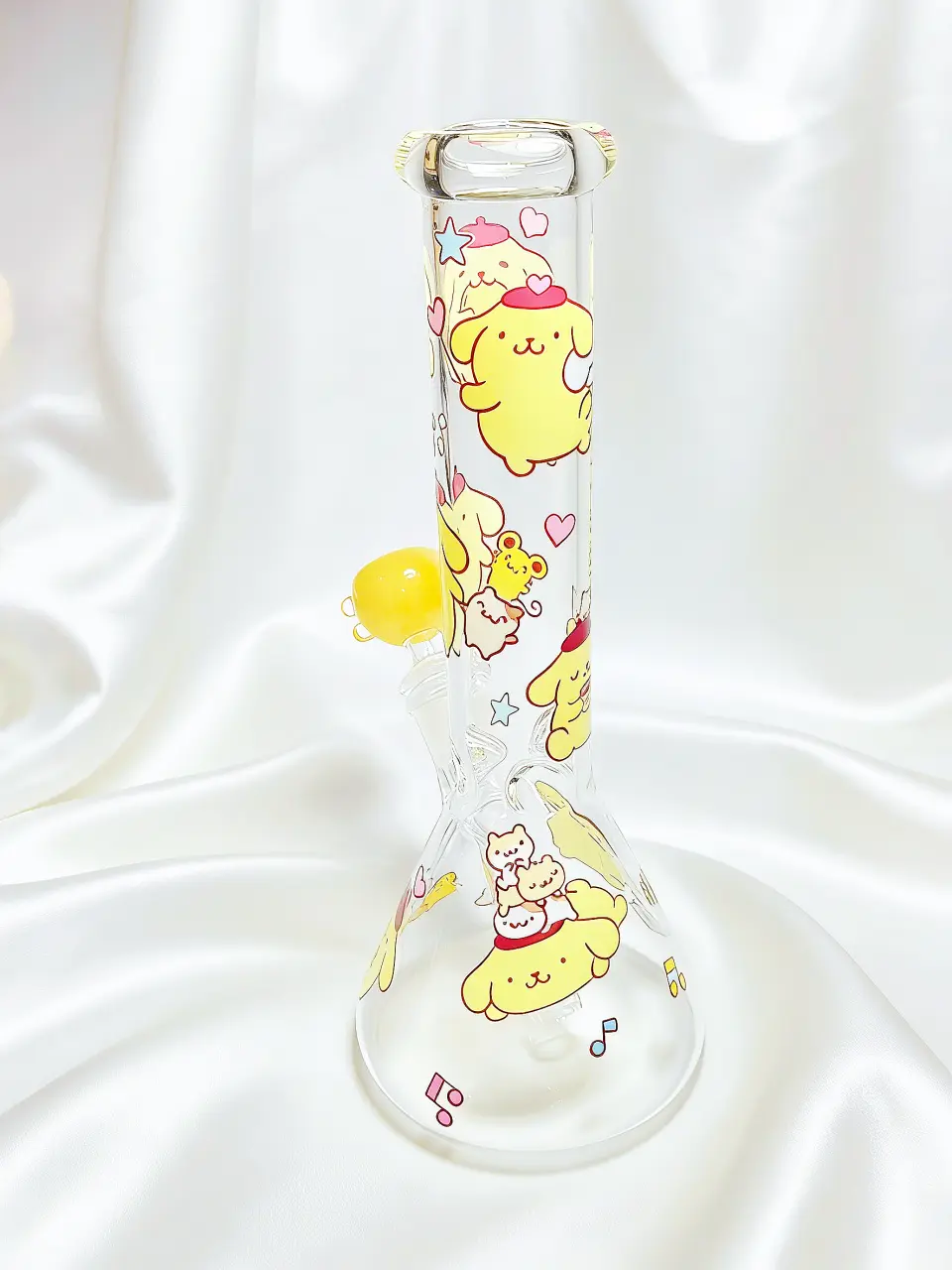 10" Sweet Pompompurin Beaker Glass Bong