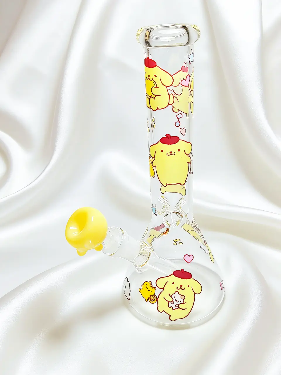 10" Sweet Pompompurin Beaker Glass Bong