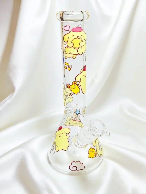 10″ Sweet Pompompurin Beaker Glass Bong 10" Sweet Pompompurin Beaker Glass Bong