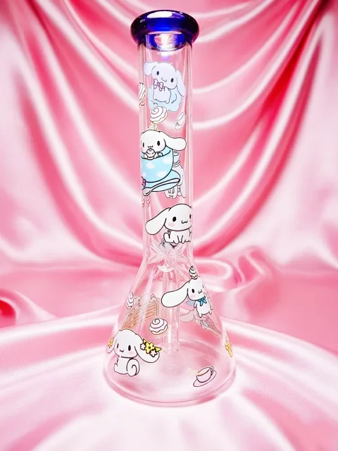 10″ Sweetheart Cinnamoroll Beaker Glass Bong 10" Sweetheart Cinnamoroll Beaker Glass Bong