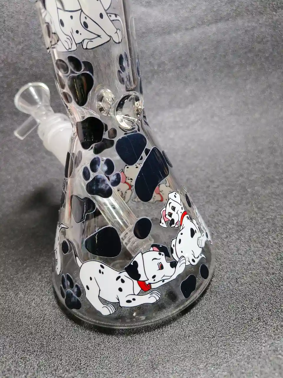 101 Dalmatians Paw Print Beaker Glass Bong
