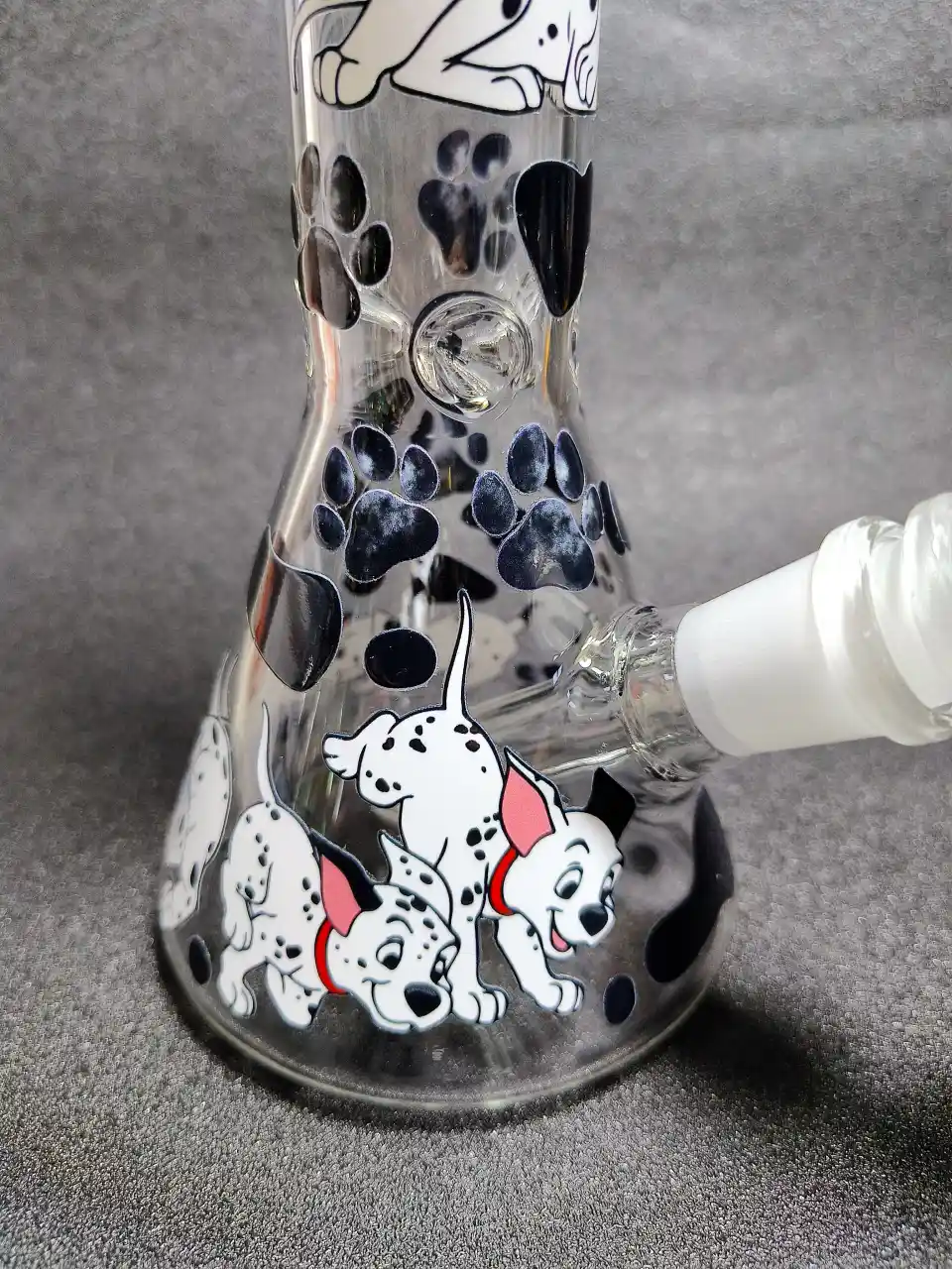101 Dalmatians Paw Print Beaker Glass Bong