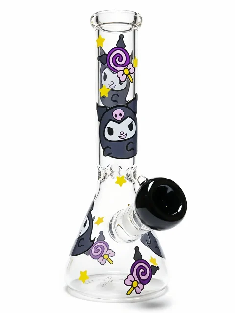 10″ Dark Sweetheart Kuromi Beaker Glass Bong