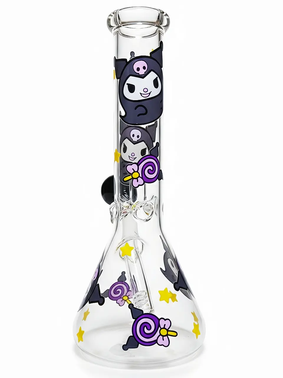 10″ Dark Sweetheart Kuromi Beaker Glass Bong