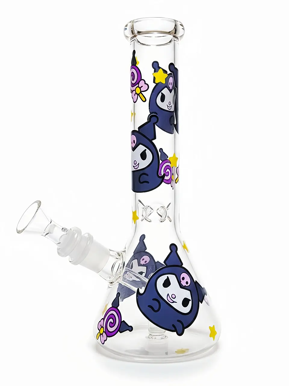 10″ Dark Sweetheart Kuromi Beaker Glass Bong