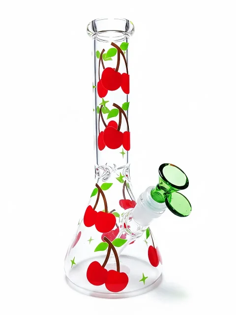 10″ Dopamine Cherry Beaker Glass Bong 10″ Dopamine Cherry Beaker Glass Bong