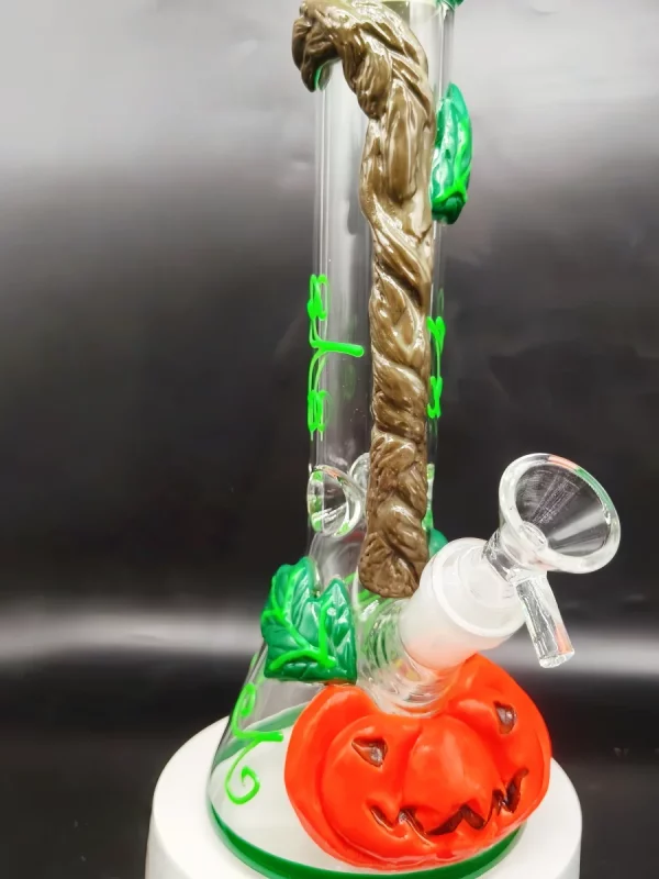 10″ Halloween 3D Pumpkin Glow-in-the-dark Bong