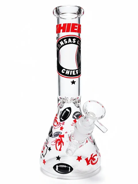10″ Kansas City Beaker Glass Bong | Chiefs Glory