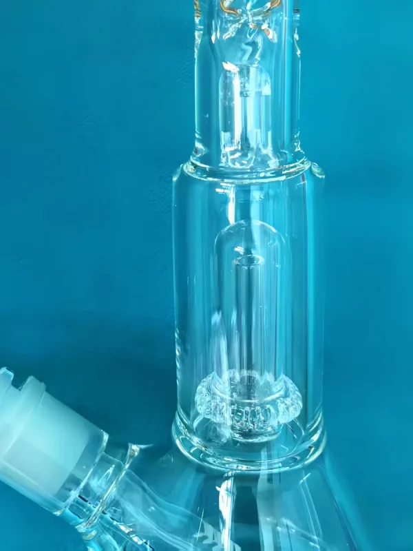 10″ Light Green Beaker Glass Bong Showerhead Perc