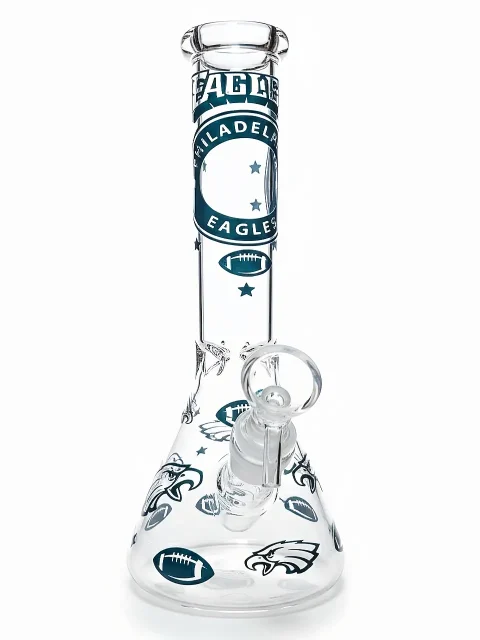 10″ Midnight Green Eagles Beaker Bong | Fly High Edition