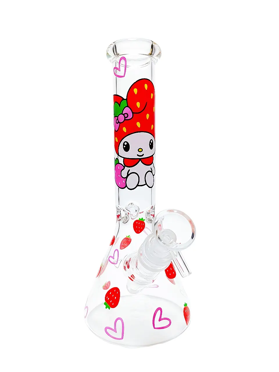 10″ My Melody Strawberry Sweetheart Beaker Glass Bong