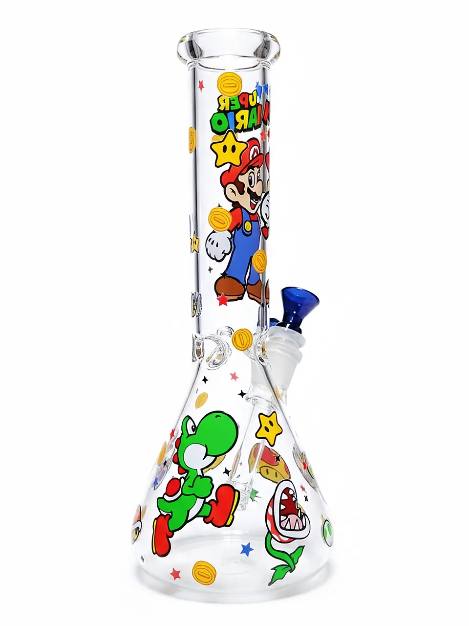 10″ Super Mario Adventure World Beaker Glass Bong