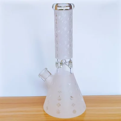 12.5" LV Pattern Beaker Glass Bong | 9mm Extra Thick