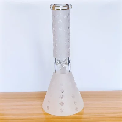 12.5" LV Pattern Beaker Glass Bong | 9mm Extra Thick