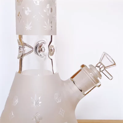 12.5" LV Pattern Beaker Glass Bong | 9mm Extra Thick